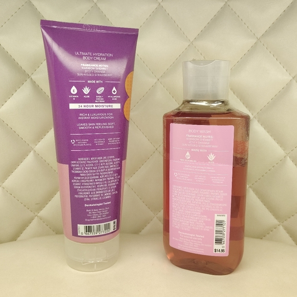 Fruity Sherbet Scoop Ultimate Hydration Body Cream + Body Wash Set BBW - Picture 2 of 12